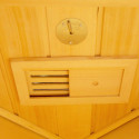 Sauna infrarouge chauffages carbone et full spectrum Vertical Black 2450W 3 places - SNÖ