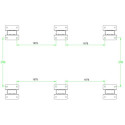 Carport en aluminium blanc 3x5,05m et polycarbonate 6mm X-METAL