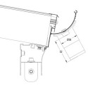 Carport en aluminium blanc 3x5,05m et polycarbonate 6mm X-METAL
