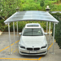 Carport en aluminium blanc 3x5,05m et polycarbonate 6mm X-METAL