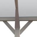 Carport en aluminium blanc 3x5,05m et polycarbonate 6mm X-METAL
