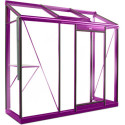 Serre adossée Miccolo 1,85m² en aluminium laqué et verre de sécurité 4mm – ACD  
