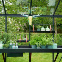 Jardinière déplaçable suspendue en aluminium laqué noir 360mm – Juliana