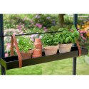 Jardinière déplaçable suspendue en aluminium laqué noir 760mm – Juliana