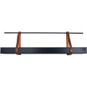 Jardinière déplaçable suspendue en aluminium laqué noir 760mm – Juliana