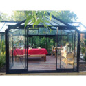 Orangerie La serre de Sophie 22,6m² aluminium et verre trempé 4mm avec embase – ACD Prestige Live