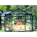 Orangerie La serre d’Hélène 15,79m² aluminium et verre trempé 4mm avec embase – ACD Prestige Live