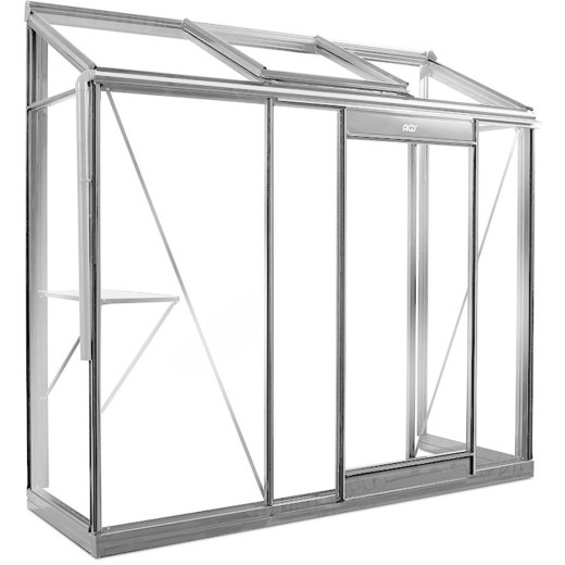 Serre adossée Miccolo 1,85m² en aluminium et verre de sécurité 4mm – ACD