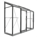 Serre adossée Miccolo 2,46m² en aluminium et verre de sécurité 4mm – ACD