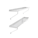 Set de 2 étagères en aluminium finition brute 86x15cm – ACD