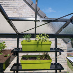 Set de 2 étagères en aluminium laqué 86x15cm - ACD