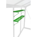 Set de 2 étagères en aluminium laqué 86x15cm - ACD