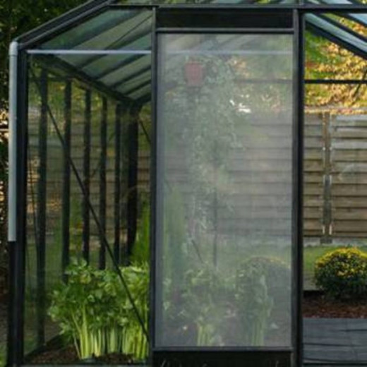 Porte moustiquaire avec cadre en aluminium brut pour serre Prestige-ACD