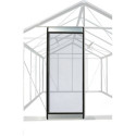 Porte moustiquaire avec cadre en aluminium brut pour serre Prestige-ACD