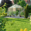 Serre de jardin S106H 13,62m² en aluminium et verre trempé ALULINE – ACD