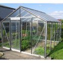 Serre de jardin R305H 11,35m² en aluminium et verre trempé ALULINE – ACD