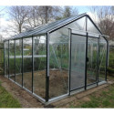 Serre de jardin R305H 11,35m² en aluminium et verre trempé ALULINE – ACD