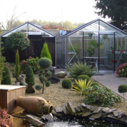 Serre de jardin R307H 15,88m² en aluminium et verre trempé ALULINE – ACD