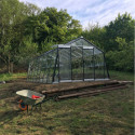 Serre de jardin S208H 22,53m² en aluminium et verre trempé ALULINE – ACD
