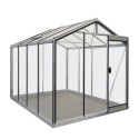 Serre de jardin R204H 6,91m² en aluminium et verre trempé ALULINE – ACD