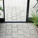 Serre de jardin 5,1m² noire en verre trempé Qube - Halls