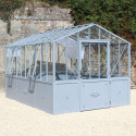 Serre de jardin Classique sur embase 2,75x2,3m en verre trempé - Lams