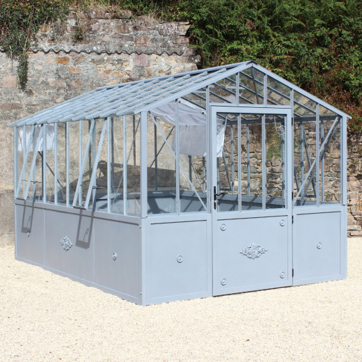 Serre de jardin Classique sur embase 2,75x3,8m en verre trempé - Lams