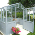 Serre de jardin Classique sur embase 2,75x3,8m en verre trempé - Lams