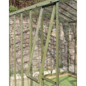 Serre de jardin Authentique sur base 2,75x2,3m en verre trempé - Lams