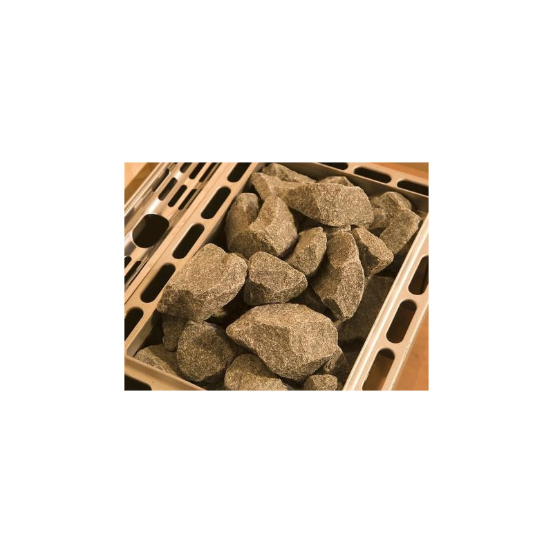 Pierres pour saunas en diabase - 18kg - Karibu
