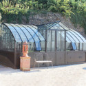 Serre à dos vitré Harmonie Mirabeau sur embase 2,8x3,8m - Lams