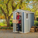 Abri de jardin en résine 2,5m² Premium 46 S gris clair + plancher - Keter
