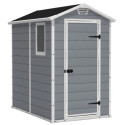 Abri de jardin en résine 2,5m² Premium 46 S gris clair + plancher - Keter