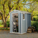Abri de jardin en résine 2,5m² Premium 46 S gris clair + plancher - Keter