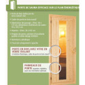 Sauna traditionnel 38mm 4 à 5 places Sahib 1 - KARIBU