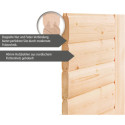 Sauna traditionnel Sonara 6 à 8 places 40mm + poêle 9kw à commandes externes EASY KARIBU