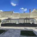 Serre Harmonie Amboise en aluminium et verre trempé 4mm sur embase 5,6x4,55m - Lams