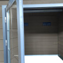 Abri de jardin en bois composite 28mm gris foncé 14,44m² double porte alu et double vitrage - WoodLife