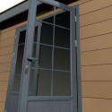 Abri de jardin en bois composite bois vieilli 9m² + 9m² terrasse - Woodlife