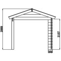 Maisonnette de jardin en bois composite avec terrasse Woodlife
