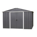 Abri de jardin métal anthracite 9,03m² + kit d'ancrage inclus - YARDMASTER