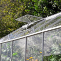 Serre Carvi Merkur 8,10m² en aluminium naturel et verre trempé 3mm + embase incluse - Natura Lams