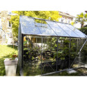 Serre Carvi Merkur 8,10m² en aluminium naturel et verre trempé 3mm + embase incluse - Natura Lams