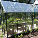 Serre de jardin 8,10m² en aluminium laqué et verre trempé Merkur - Lams