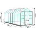 Serre Laurus Uranus 11,30m² + embase incluse - Natura Lams
