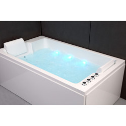 Baignoire balnéo duo + tablier - Cetana - 170 x 100 cm - SPALINA