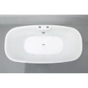 Baignoire balnéo + tablier - îlot - Tao - SPALINA