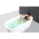 Baignoire balnéo + tablier - îlot - Tao - SPALINA