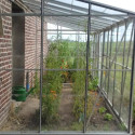 Serre Melissa Ida 7,2m² en aluminium naturel et verre trempé 3mm + embase incluse – Natura Lams