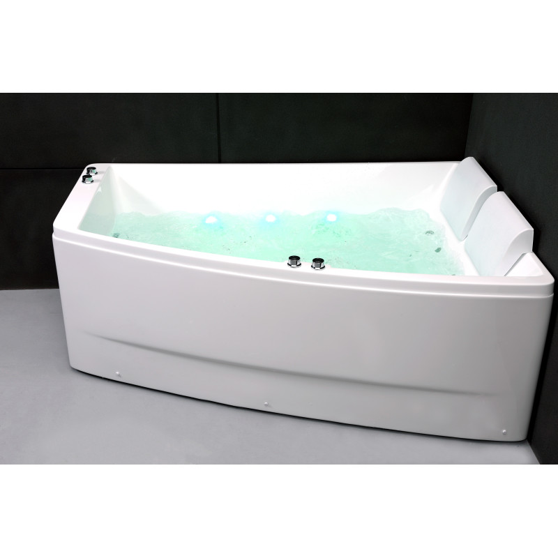 Baignoire balnéo duo + tablier - Sangha - mur à droite - 170 x 70 / 120 cm - SPALINA